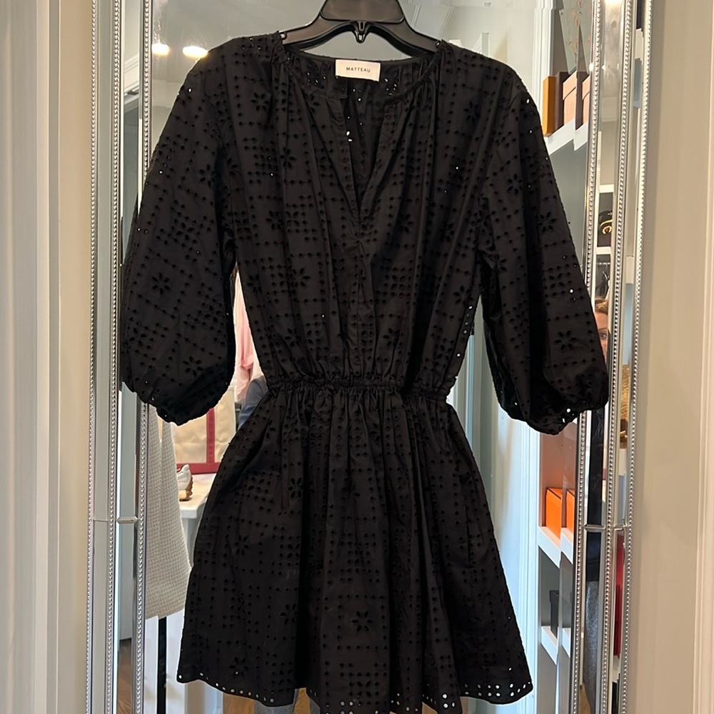 Matteau broderie eyelet dress size 1